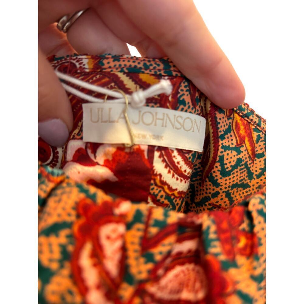 ULLA JOHNSON Lila Floral Cold Shoulder Dress NWT SIZE 12 $450 - Picture 6 of 7